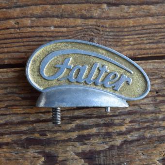 Schutzblechfigur FALTER, Alu Druckguss, orig. Altbestand 50er Jahre, Zustand siehe Bild 