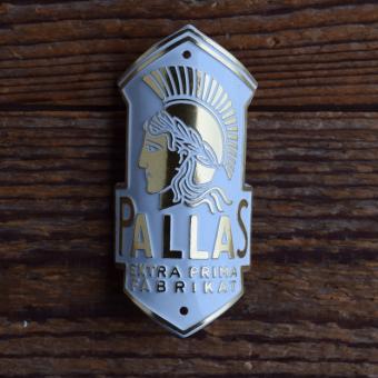 Steuerkopfschild PALLAS, 50er Jahre, Originalschild aus Sammlungsbestand 