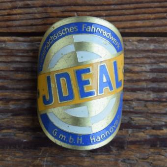 Steuerkopfschild IDEAL, 50er Jahre, Originalschild aus Sammlungsbestand 