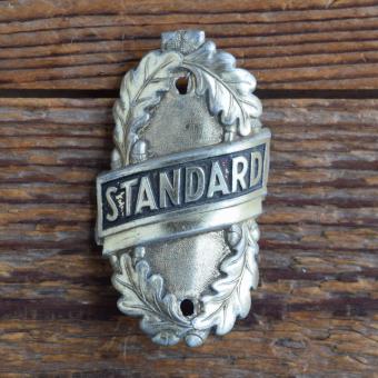 Steuerkopfschild STANDARD, 50er Jahre, Originalschild aus Sammlungsbestand 