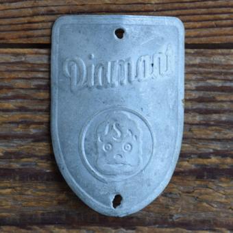 Steuerkopfschild DIAMANT, 50er Jahre, Originalschild aus Sammlungsbestand 