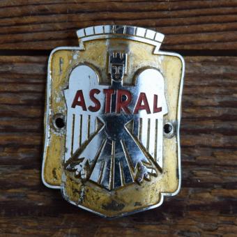 Steuerkopfschild ASTRAL (Victoria), 50er Jahre, Originalschild aus Sammlungsbestand 