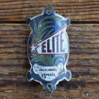 Steuerkopfschild ELITE, 50er Jahre, Originalschild aus Sammlungsbestand 