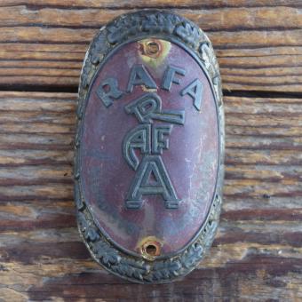 Steuerkopfschild  RAFA, 50er Jahre, Originalschild aus Sammlungsbestand 