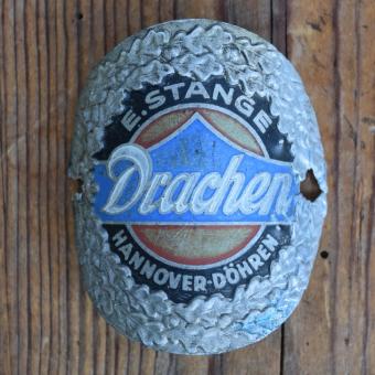 Steuerkopfschild DRACHEN, 50er Jahre, Originalschild aus Sammlungsbestand 