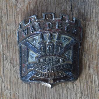 Steuerkopfschild WALDECK, 50er Jahre, Originalschild aus Sammlungsbestand 