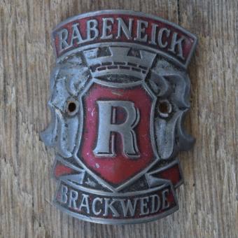 Steuerkopfschild RABENEICK, 50er Jahre, Originalschild aus Sammlungsbestand 