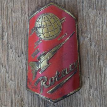Steuerkopfschild ROTARY, 50er Jahre, Originalschild aus Sammlungsbestand 