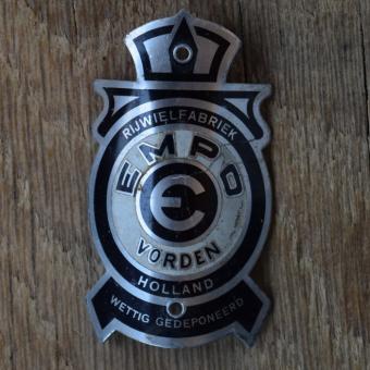 Steuerkopfschild EMPO, 60er Jahre, Originalschild aus Sammlungsbestand 