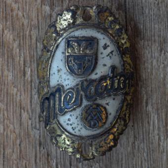 Steuerkopfschild MERCATOR, 50er Jahre, Originalschild aus Sammlungsbestand 