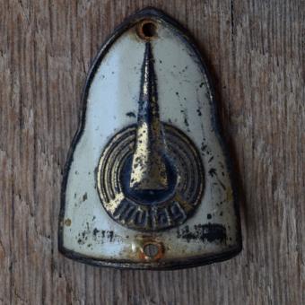 Steuerkopfschild MUFAG, 50er Jahre, Originalschild aus Sammlungsbestand 