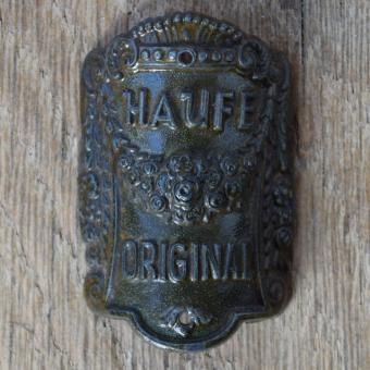 Steuerkopfschild HAUFE, 30er Jahre, Originalschild aus Sammlungsbestand 