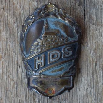 Steuerkopfschild HDS, 50er Jahre, Originalschild aus Sammlungsbestand 