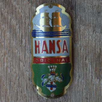 Steuerkopfschild HANSA, 30er Jahre, Originalschild aus Sammlungsbestand 