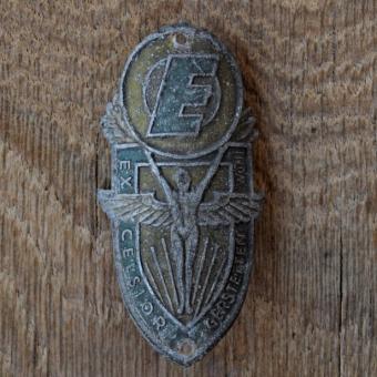 Steuerkopfschild EXCELSIOR, 50er Jahre, Originalschild aus Sammlungsbestand 