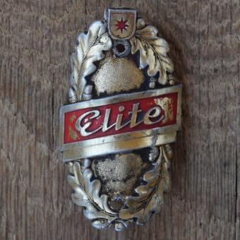 Steuerkopfschild ELITE, 50er Jahre, Originalschild aus Sammlungsbestand 