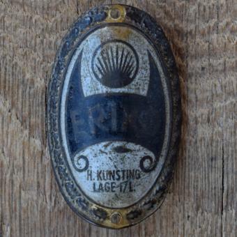 Steuerkopfschild ERIKO, 50er Jahre, Originalschild aus Sammlungsbestand 