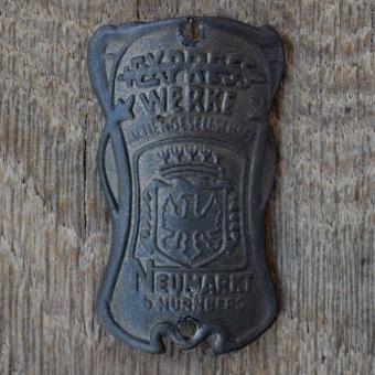 Steuerkopfschild EXPRESS WERKE, 50er Jahre, Originalschild aus Sammlungsbestand 