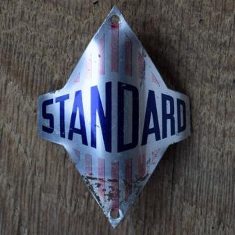 Steuerkopfschild STANDARD, 60er Jahre, Originalschild aus Sammlungsbestand 