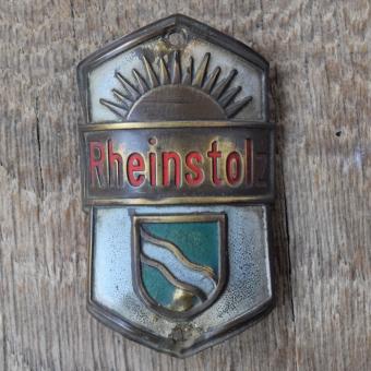 Steuerkopfschild RHEINSTOLZ, 50er Jahre, Originalschild aus Sammlungsbestand 