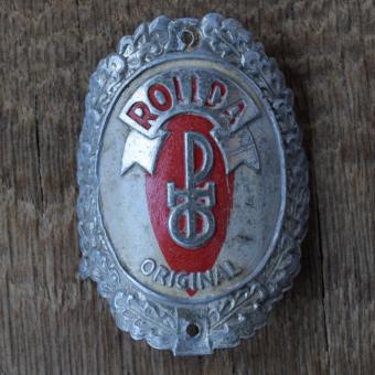 Steuerkopfschild ROLLDA, 50er Jahre, Originalschild aus Sammlungsbestand 