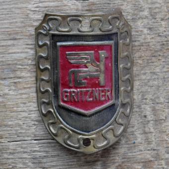 Steuerkopfschild GRITZNER, 50er Jahre, Originalschild aus Sammlungsbestand 