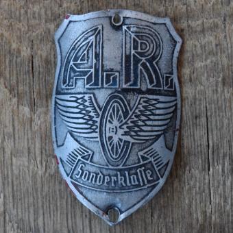 Steuerkopfschild A.R. SONDERKLASSE, 30er Jahre, Originalschild aus Sammlungsbestand 