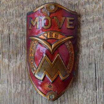 Steuerkopfschild MÖWE, 50er Jahre, Originalschild aus Sammlungsbestand 