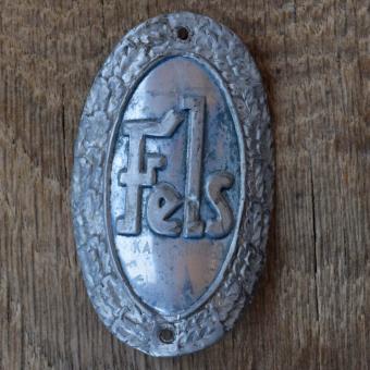 Steuerkopfschild FELS, 50er Jahre, Originalschild aus Sammlungsbestand 