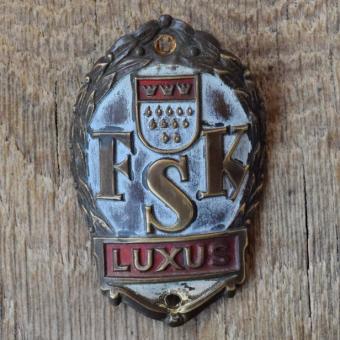 Steuerkopfschild FSK, 50er Jahre, Originalschild aus Sammlungsbestand 