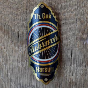 Steuerkopfschild FAHRWOHL, 20er Jahre, Originalschild aus Sammlungsbestand 