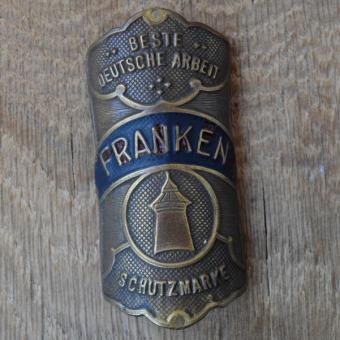 Steuerkopfschild FRANKEN, 20er Jahre, Originalschild aus Sammlungsbestand 