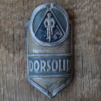 Steuerkopfschild DORSOLID, 50er Jahre, Originalschild aus Sammlungsbestand 
