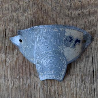 Steuerkopfschild WITTLER, 30er Jahre, Originalschild aus Sammlungsbestand 