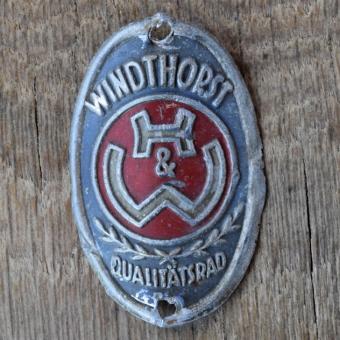 Steuerkopfschild WINDTHORST H&W, 50er Jahre, Originalschild aus Sammlungsbestand 