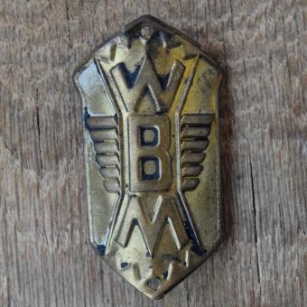 Steuerkopfschild WBM, 50er Jahre, Originalschild aus Sammlungsbestand 