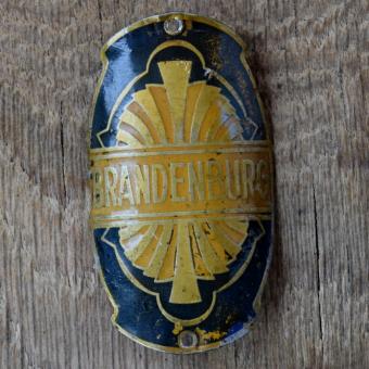 Steuerkopfschild BRANDENBURG, 30er Jahre, Originalschild aus Sammlungsbestand 