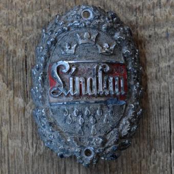 STEUERKOPFSCHILD LINDLAU, 30ER JAHRE, ORIGINALSCHILD AUS SAMMLUNGSBESTAND 