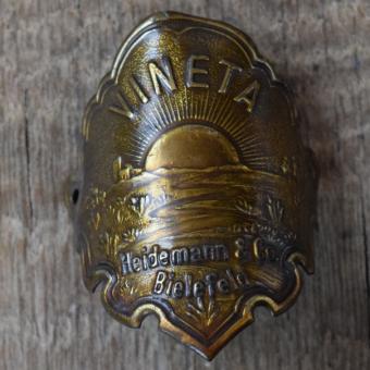 Steuerkopfschild VINETA, 30er Jahre, Originalschild aus Sammlungsbestand 
