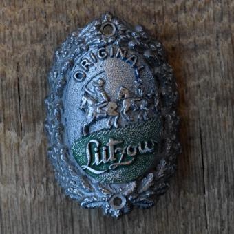 Steuerkopfschild LÜTZOW, 30er Jahre, Originalschild aus Sammlungsbestand 