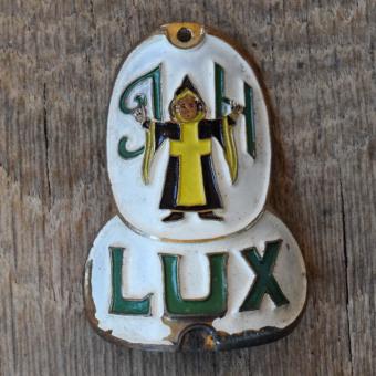 Steuerkopfschild LUX, 50er Jahre, Originalschild aus Sammlungsbestand 