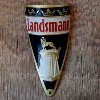 Steuerkopfschild LANDSMANN, 30er Jahre, Originalschild aus Sammlungsbestand 
