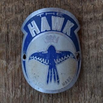 Steuerkopfschild HAWK, 50er Jahre, Originalschild aus Sammlungsbestand 
