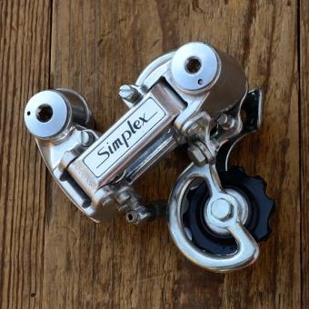 Schaltwerk "SIMPLEX", 5-6-fach, Aluminium, hochwertiges Modell der 70/80er Jahre,  NOS 