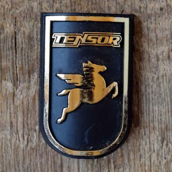 Steuerkopfschild TENSOR, 70er Jahre, Originalschild aus Sammlungsbestand 