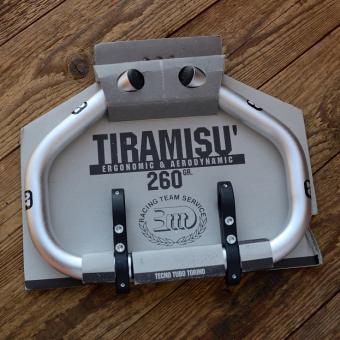 Lenker Hörnchen "bar ends" 3ttt - TIRAMISU, silber , Ergonomic & Aerodynamic, NOS, 260 g. 