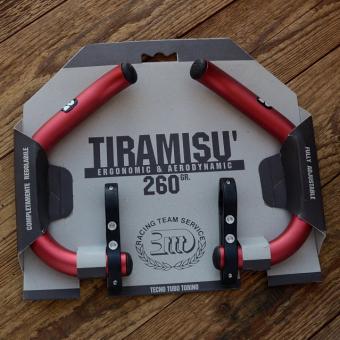 Lenker Hörnchen "bar ends" 3ttt - TIRAMISU, rot , Ergonomic & Aerodynamic, NOS, 260 g. 