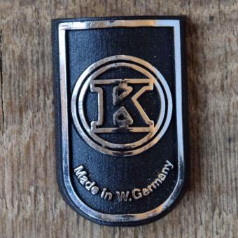 Steuerkopfschild K, 70er Jahre, Originalschild aus Sammlungsbestand 