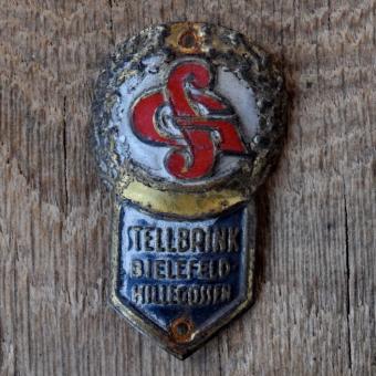 Steuerkopfschild SG STELLBRINK, 50er Jahre, Originalschild aus Sammlungsbestand 