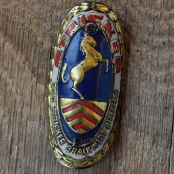 Steuerkopfschild STRICKER, 50er Jahre, Originalschild aus Sammlungsbestand 